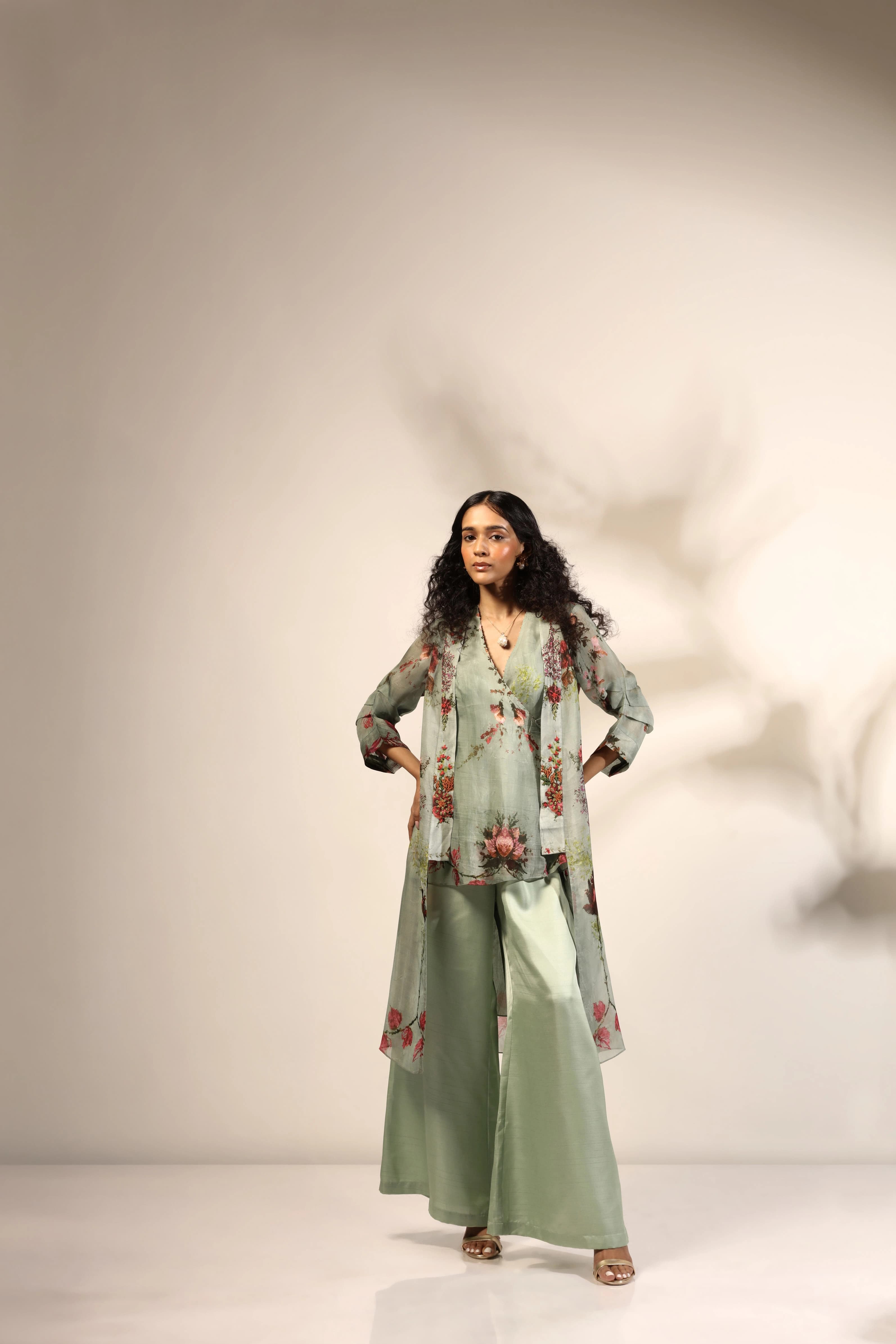 Mint Green Pressed Flower print
