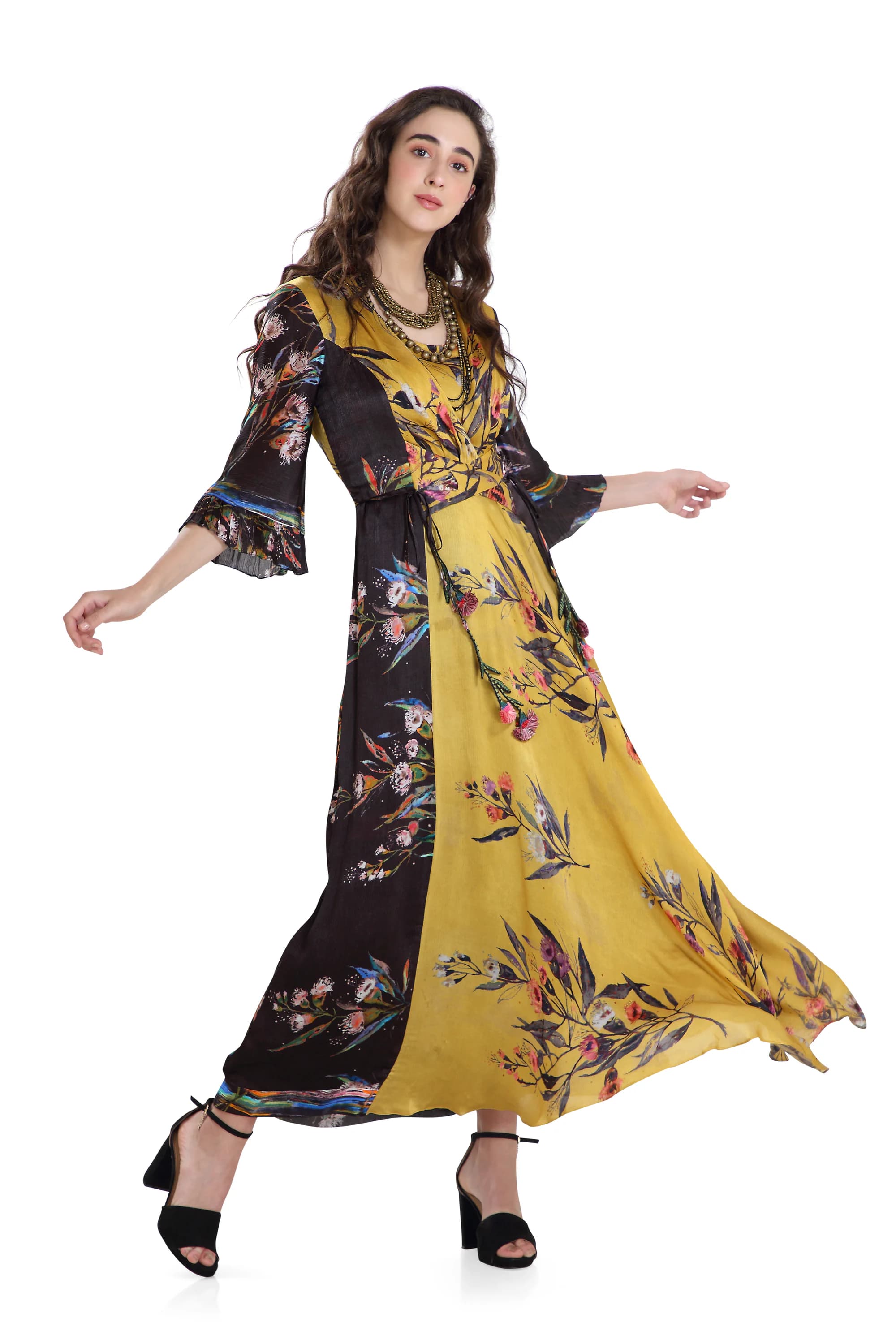 Mustard and Black Dandy Print