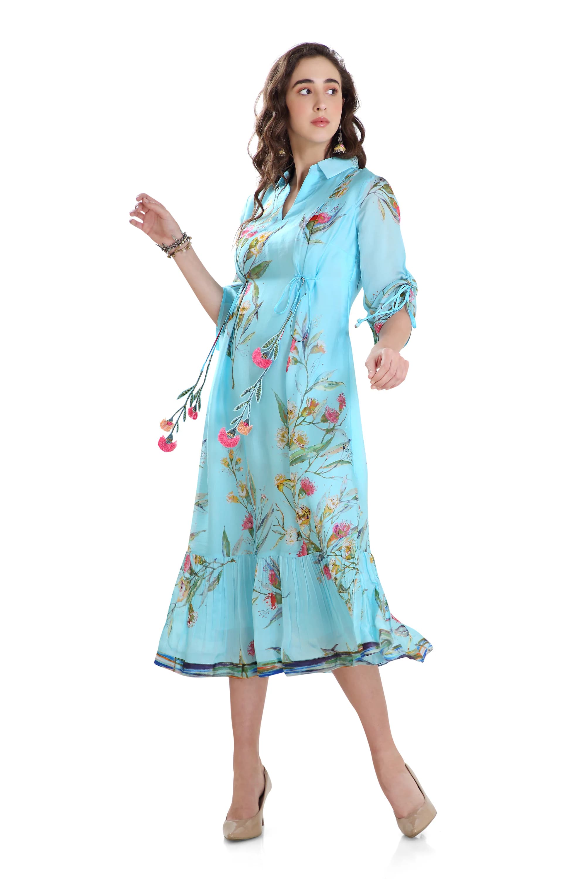 Sky blue Dandy Print