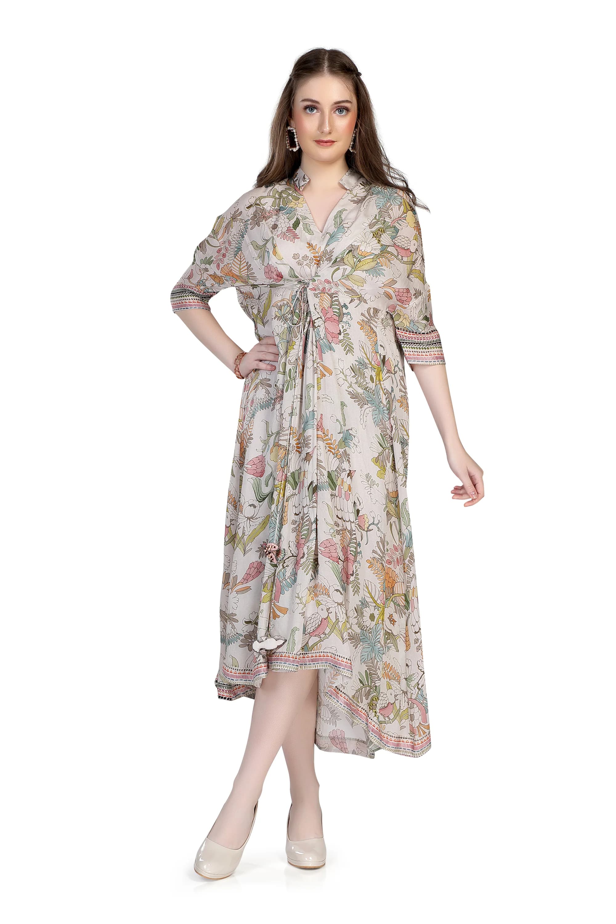 white bird print